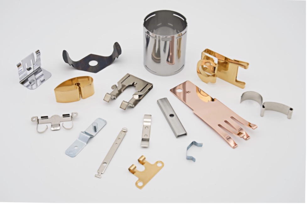 A group of metal parts